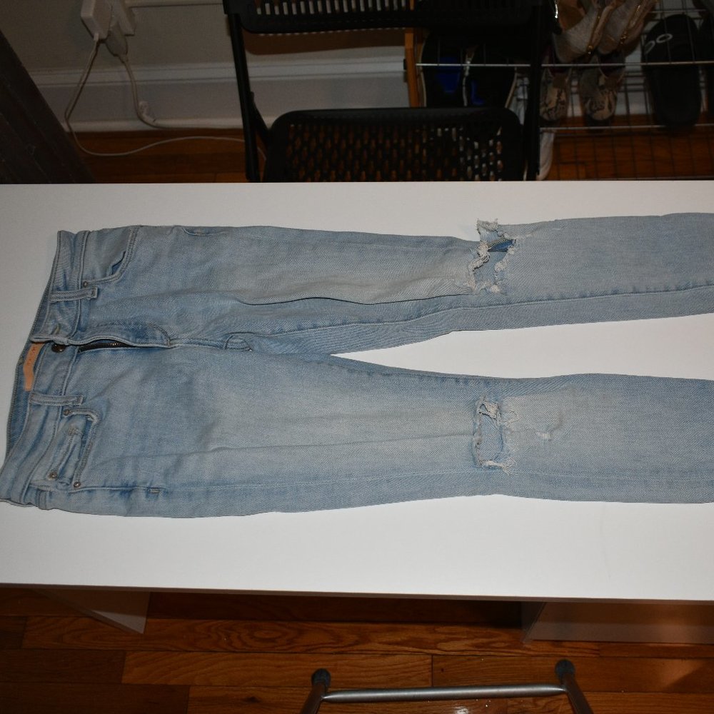Ripped Light Blue Jeans